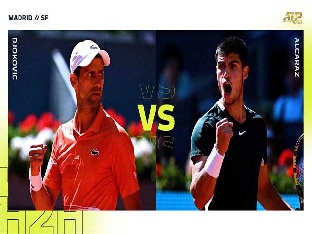 Trực tiếp tennis Djokovic - Alcaraz: Chiến thắng bằng tie-break (Bán kết Madrid Open) (Kết thúc)