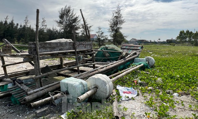 Ngổn ngang &#34;nghĩa địa&#34; bè mảng ở bờ biển Nghệ An - 1