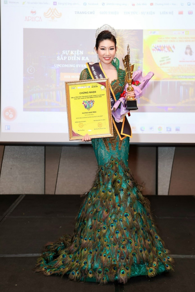 Nữ CEO Huỳnh Như Mai được nhận danh hiệu &#34;Hoa hậu doanh nhân ngành làm đẹp năm 2022&#34; - 1