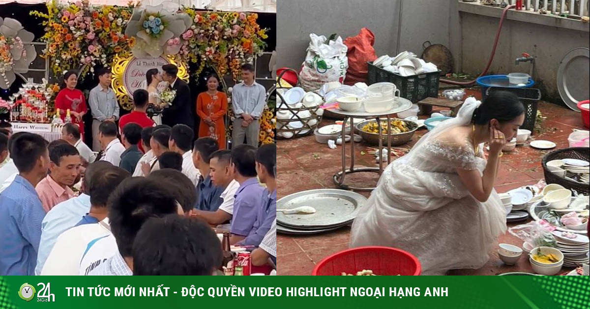 Ha Duc Chinhの妻は結婚式で皿洗いをします：「サッカー選手と結婚しても大丈夫ですか？」