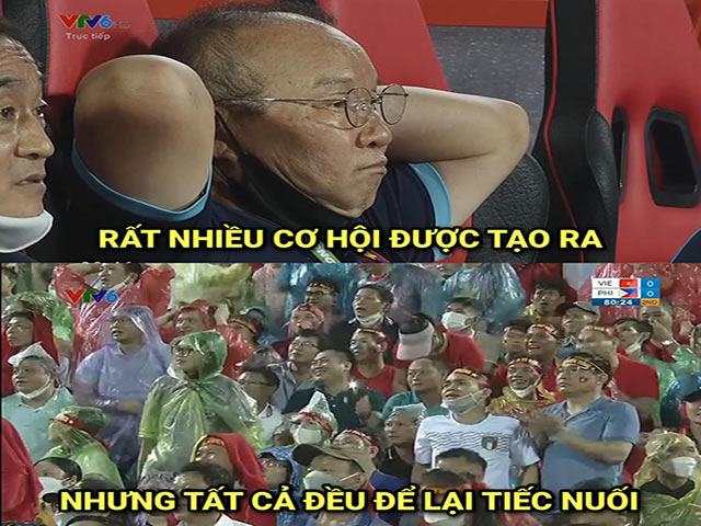 Ảnh chế: Người hâm mộ tiếc nuối khi U23 Việt Nam bị U23 Philippines cầm hòa
