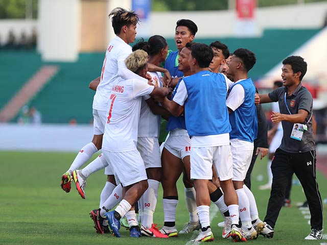 Nóng bảng xếp hạng bóng đá  SEA Games 31: U23 VN tụt hạng, Myanmar dẫn đầu