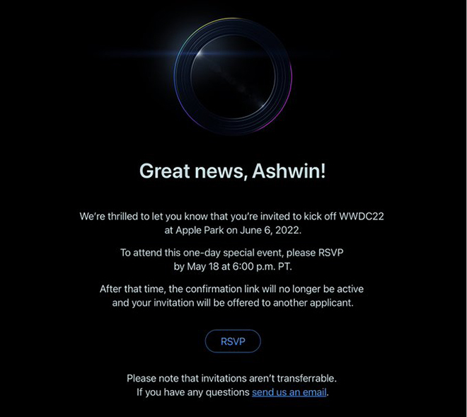 Apple chính thức gửi giấy mời xem sự kiện WWDC 2022 - 1