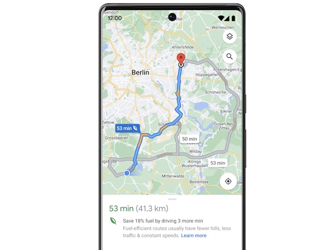 Xem trực tiếp và tìm đường tiết kiệm xăng bằng Google Maps - 3
