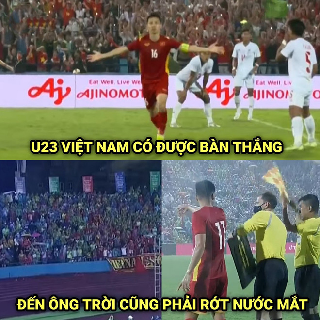 Ảnh chế: U23 Việt Nam hạ U23 Myanmar, rộng cửa vào bán kết SEA Games 31 - 1