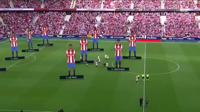 Video bóng đá Atletico Madrid - Sevilla: Người hùng phút 85, yên tâm vé Champions League (Vòng 37 La Liga)