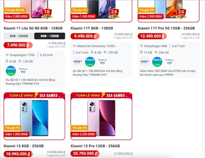 Giá smartphone Xiaomi tháng 5/2022: Giảm tới 2,5 triệu đồng - 1