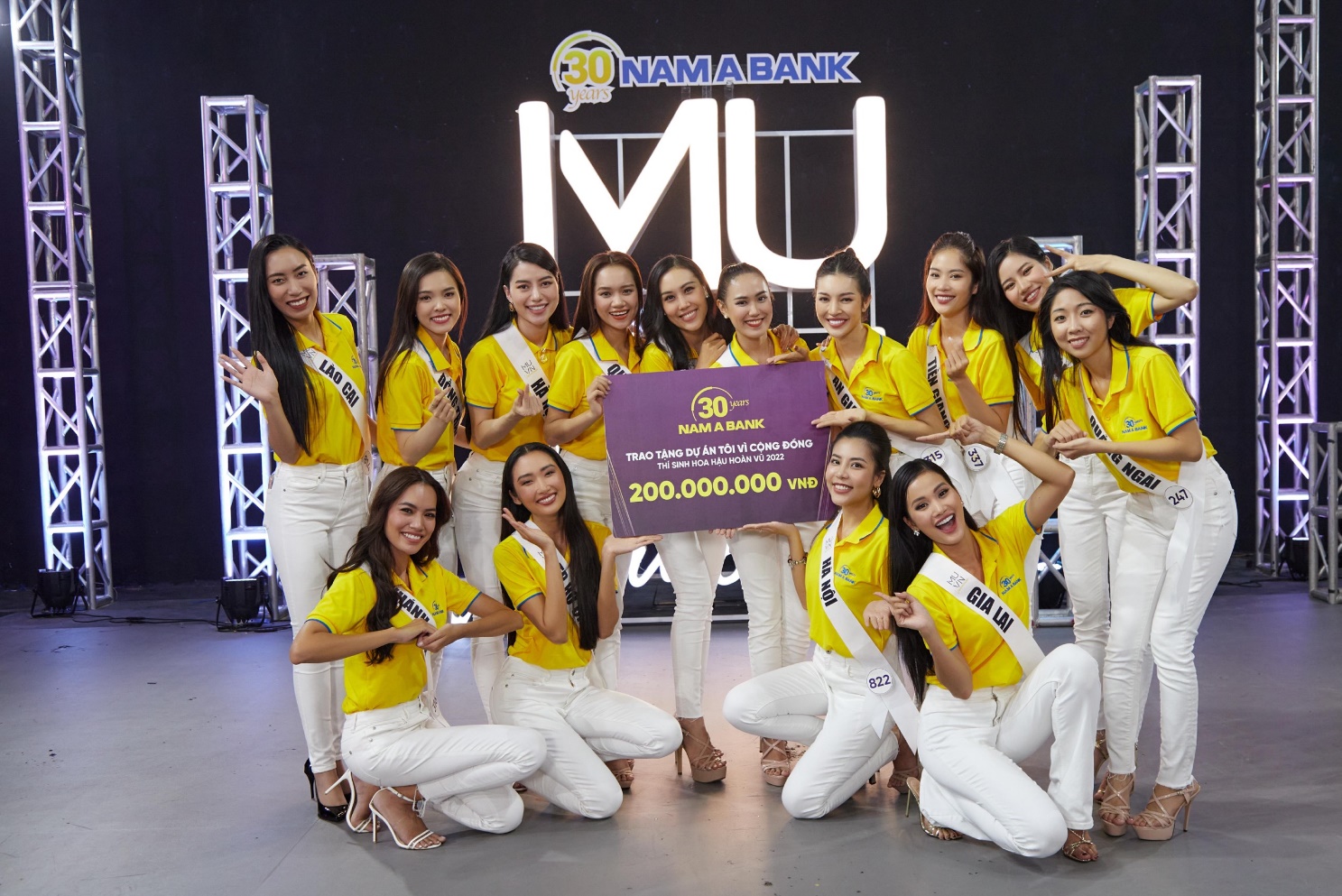Top 58 thí sinh Hoa hậu Hoàn vũ Việt Nam chinh phục thử thách dự án cộng đồng nhận 200 triệu từ Nam A Bank - 4