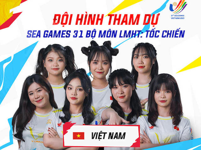 Ảnh đầy đủ 5 đội hình toàn hotgirl của Tốc Chiến nữ tại SEA Games 31