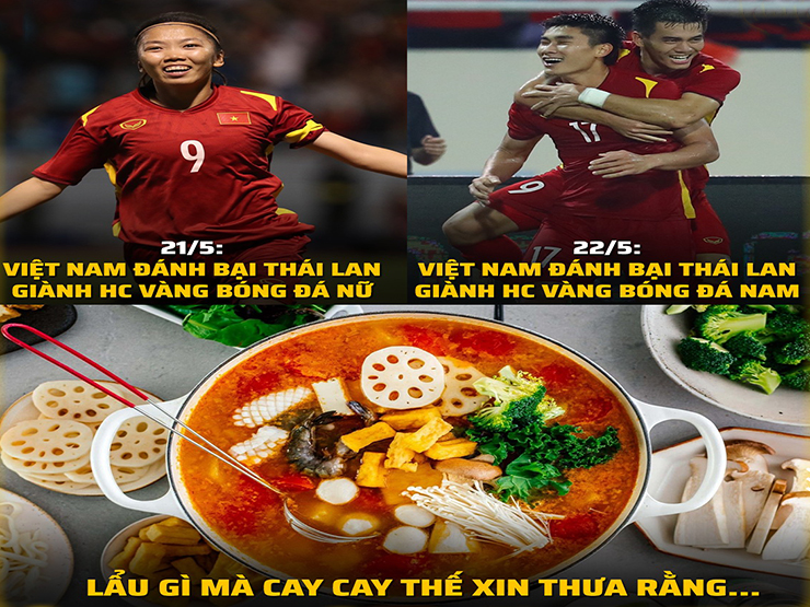 U23 Việt Nam hạ Thái Lan vô địch SEA Games 31, dân mạng hả hê chế ảnh