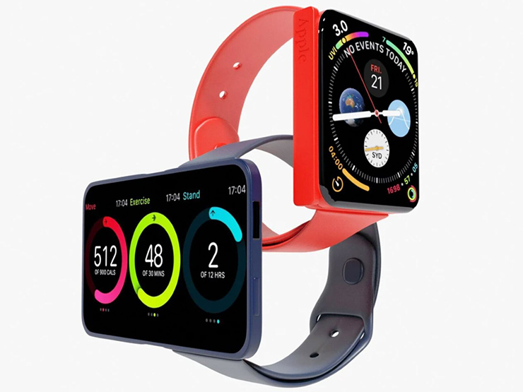Ý tưởng Apple Watch điên rồ với màn hình gập