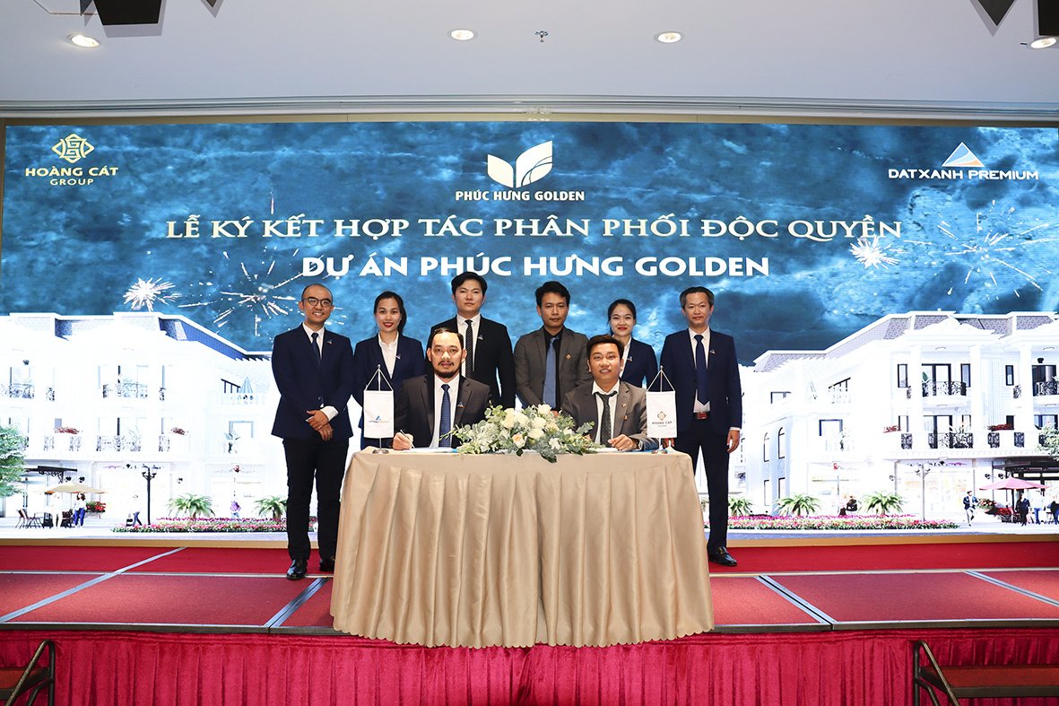 Hoàng Cát Group & Dat Xanh Premium ký hợp tác chiến lược phân phối khu đô thị Phúc Hưng Golden - 1