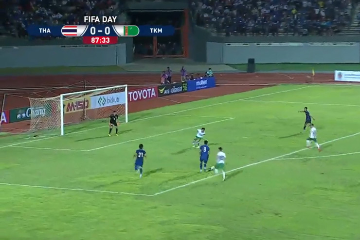 Video bóng đá Thái Lan - Turkmenistan: Dự bị tỏa sáng, vỡ òa phút 88 - 1