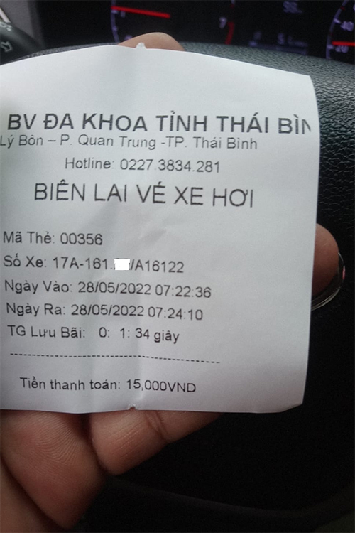 Bị tố thu 15.000 đồng cho 2 phút ô tô đưa bệnh nhân vào, BVĐK Thái Bình nói gì? - 1