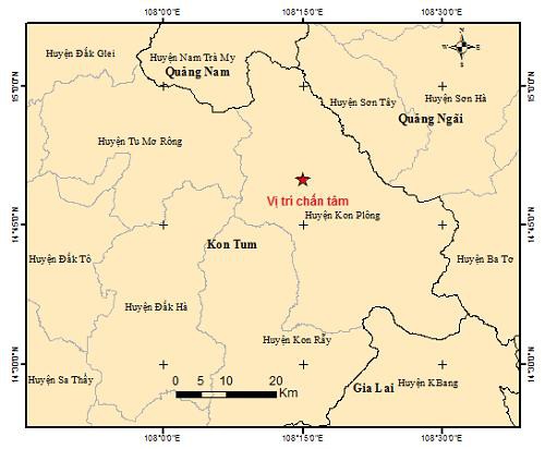 NÓNG: Lại động đất liên tiếp ở Kon Tum - 1