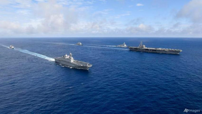 Sau 4 năm, Mỹ lần đầu tiên huy động tàu sân bay tập trận với hải quân Hàn Quốc - 1