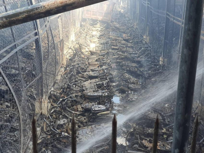 CSGT công an TP.HCM thông tin về vụ cháy bãi xe tang vật tại TP Thủ Đức - 1