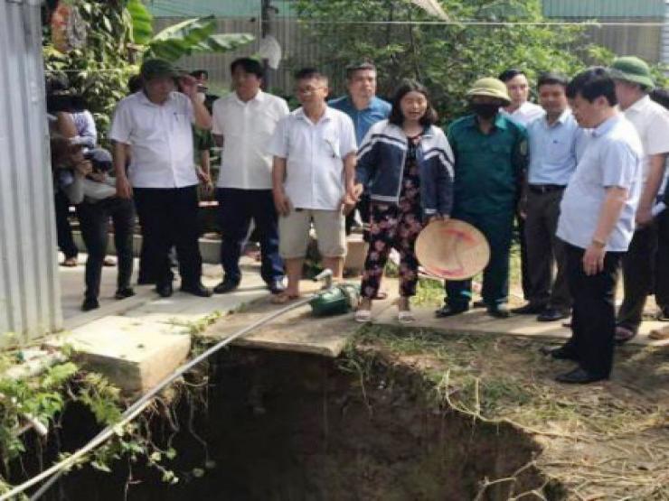 Hố “tử thần” ở thủ phủ khoáng sản Nghệ An xuất hiện do tụt nước ngầm