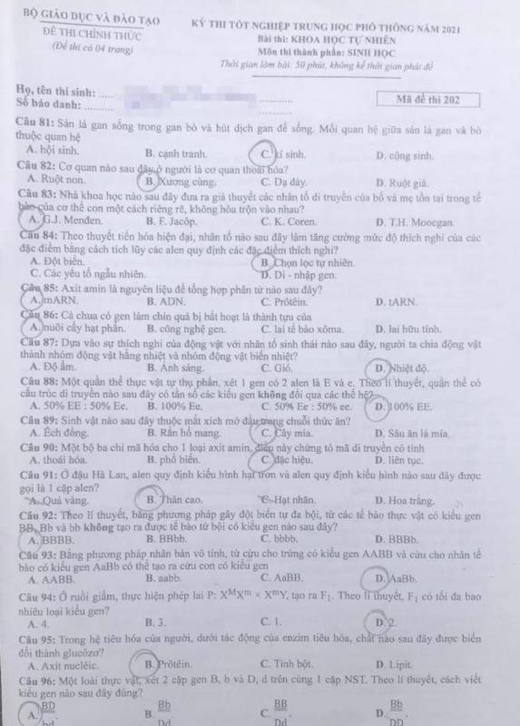 Bộ GD&ĐT nói gì về vụ án lộ đề thi môn Sinh học? - 1