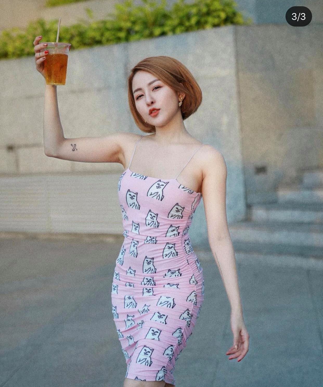 Hot girl Trâm Anh mê diện váy ngắn - 4