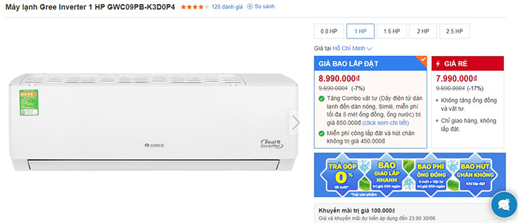 Top 5 điều hoà Inverter dưới 10 triệu đang được mua nhiều nhất - 5
