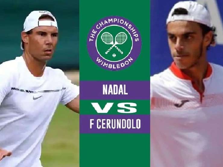Direct tennis Nadal - Cerundolo: Nadal leads in set 2 (Wimbledon)