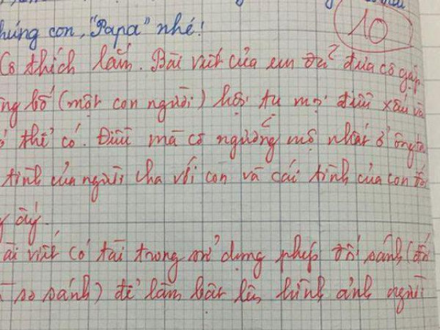 เรียงความพ่อเลวของโลกได้ 10 คะแนนจากลูกสาวชั้นประถมศึกษาปีที่ 5
