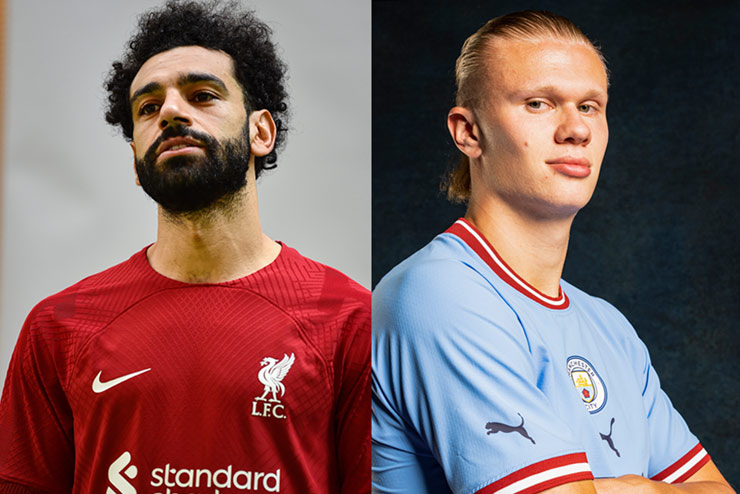 Siêu đội hình kết hợp Man City - Liverpool: Haaland sát cánh Salah - 1
