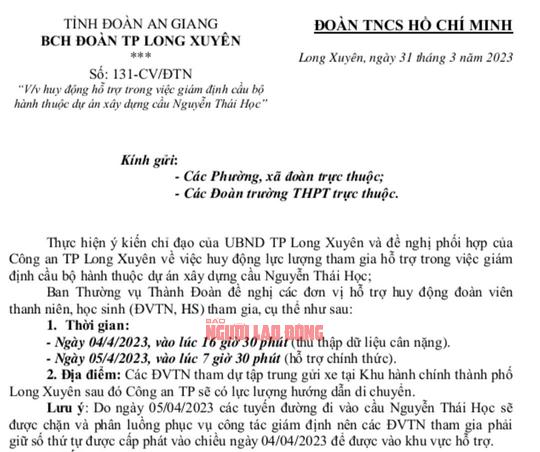 Xôn xao việc đề nghị đưa 400 người lên thử tải cầu ở An Giang - 3