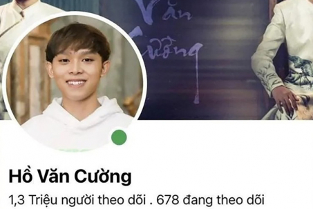 Xuất hiện Facebook Hồ Văn Cường có 1,3 triệu follow kêu gọi từ thiện, fan bức xúc lên tiếng