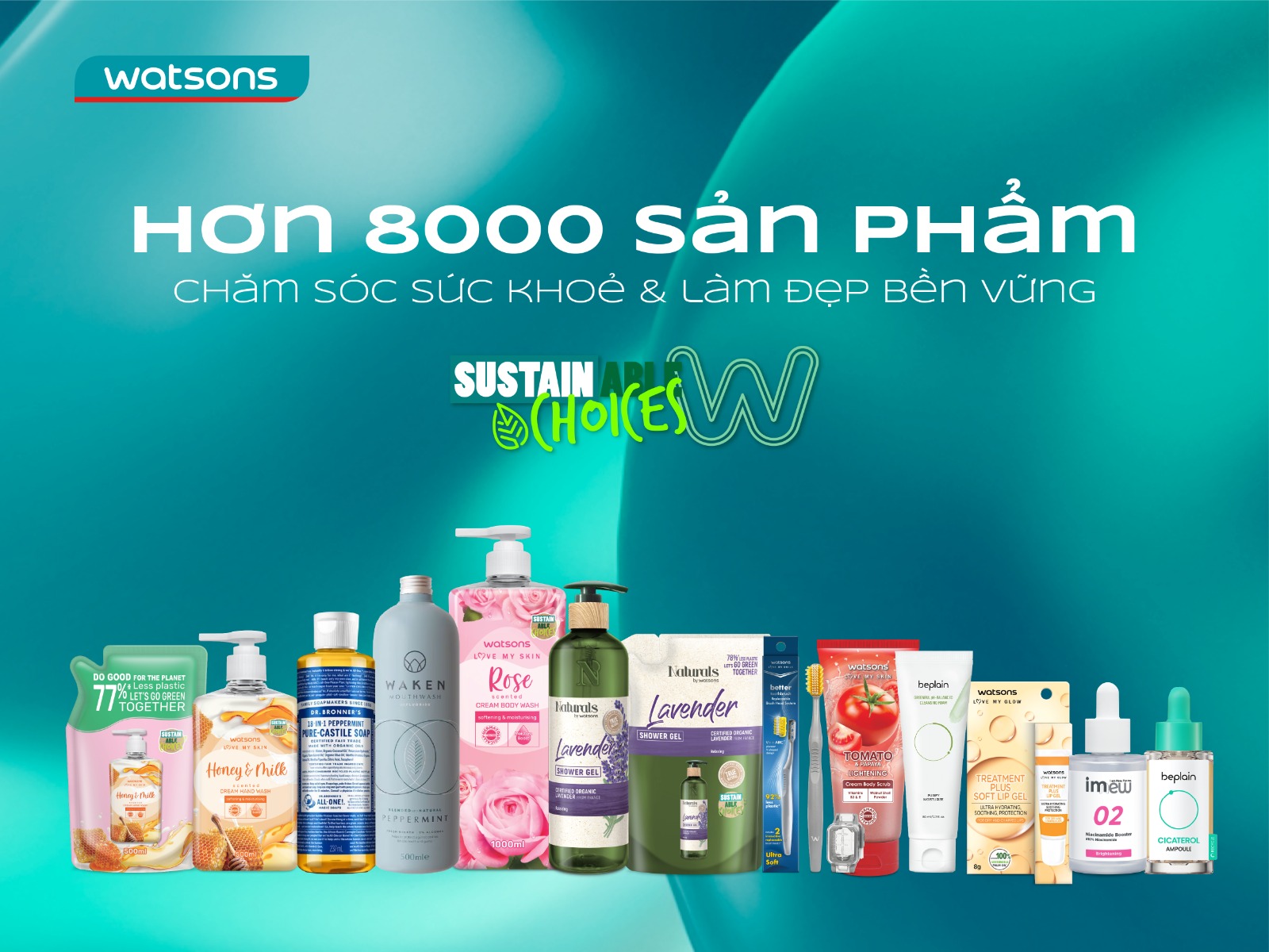 Watsons nỗ lực đẩy mạnh cam kết bền vững với hơn 8,000 sản phẩm - 1