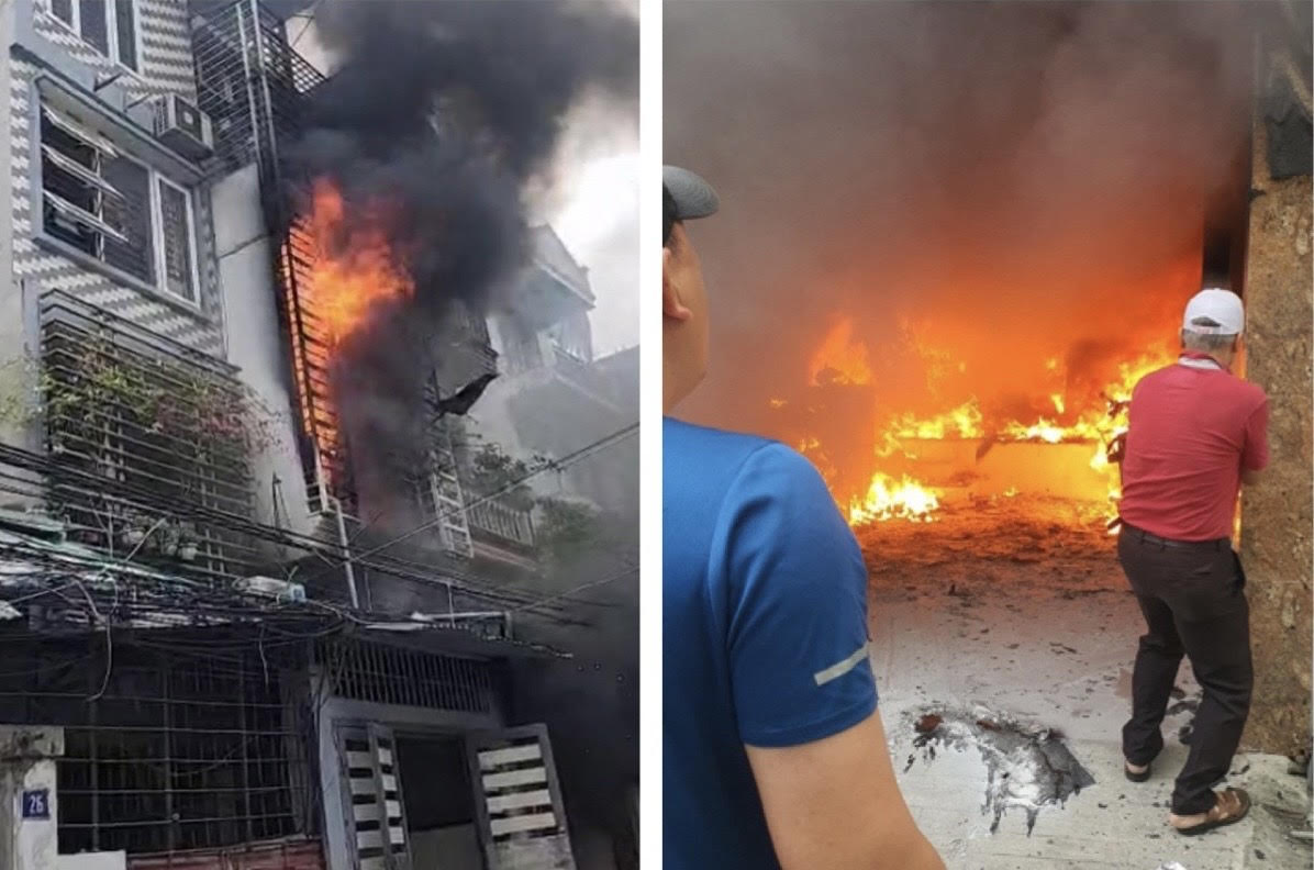 Vụ cháy 4 người chết ở Hà Nội: Hàng xóm kể lại phút phát hiện căn nhà bốc cháy - 1