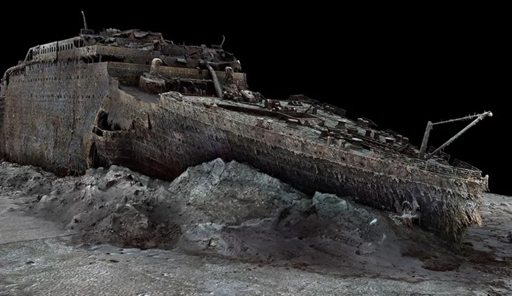 Hé lộ hình ảnh chi tiết chưa từng thấy về xác tàu Titanic huyền thoại - 1