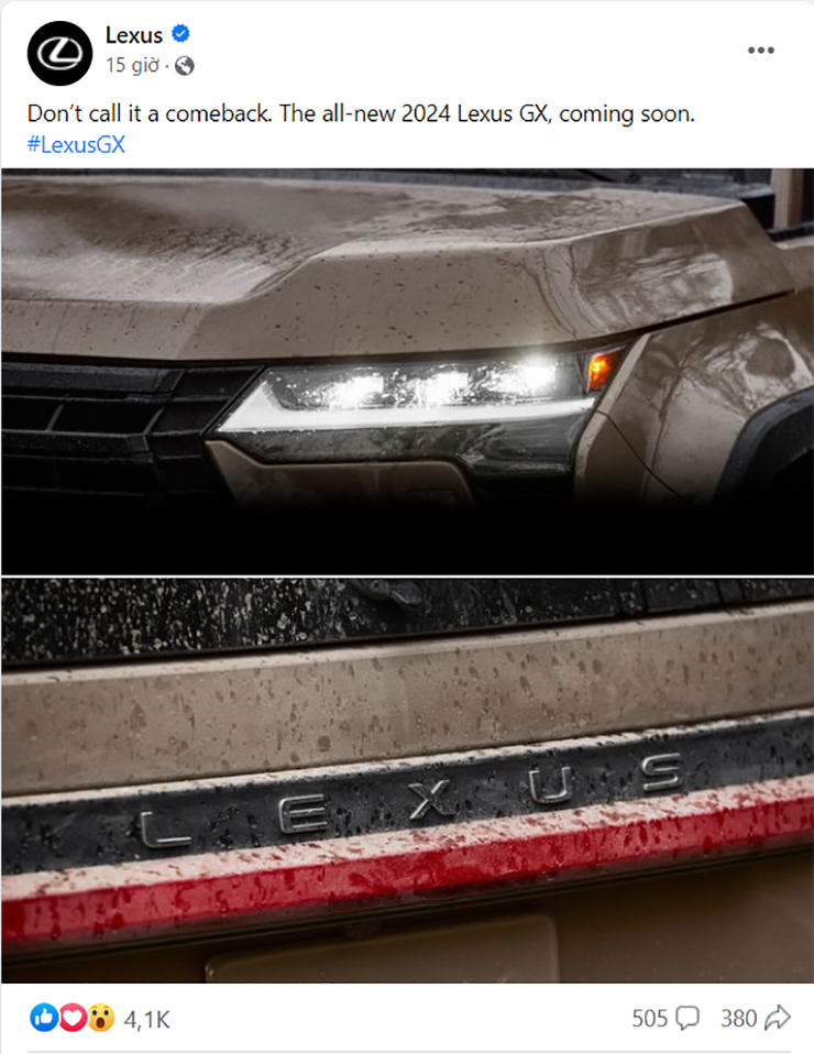 Lexus GX hé lộ hình ảnh đầu tiên trên các trang mạng xã hội - 1