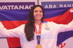 ”Nữ thần” thể thao Campuchia ”gây sốt” SEA Games, giành HCV thỏa mong ước