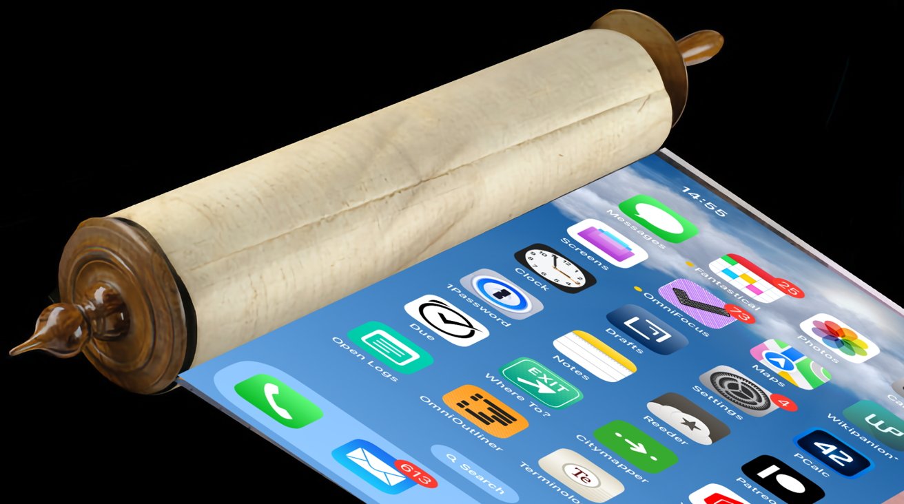 iPhone màn hình cuộn tương lai sẽ có thiết kế ra sao? - 1