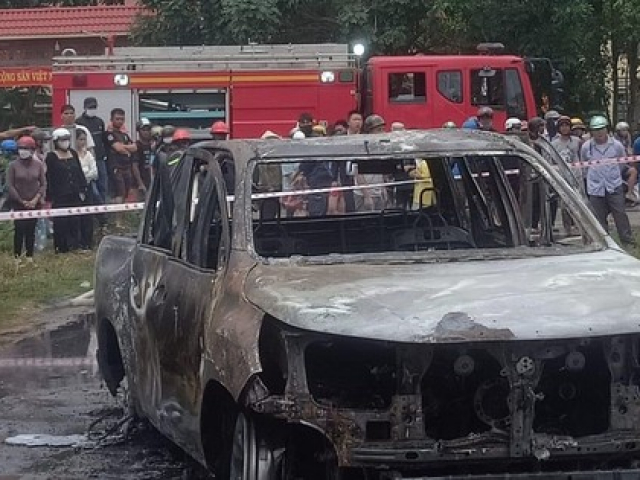 Vụ cháy xe ở Lâm Đồng: Công an xác định tài xế tự tử