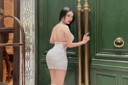 Vợ “trùm bất động sản” Khắc Việt chuộng mốt váy ngắn, tôn hình thể 3 vòng 102-62-91cm