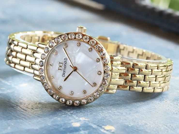Thanh lịch, sang trọng với thiết kế đồng hồ Diamond D cho nữ-Sale 20%