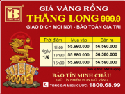 Giá Vàng Rồng Thăng Long- Bảo Tín Minh Châu ngày 01.06.2023