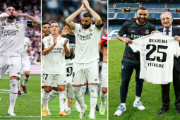 Benzema và dàn sao nghẹn ngào tạm biệt Real, được tôn vinh ngày La Liga hạ màn