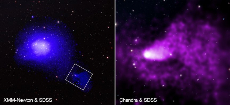 NASA chụp được “quái vật” khủng khiếp nhất vũ trụ, nuốt cả cụm thiên hà - 1