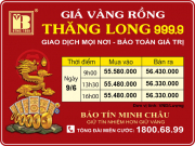 Giá Vàng Rồng Thăng Long- Bảo Tín Minh Châu ngày 09.06.2023
