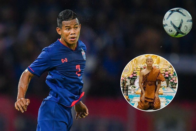 Hai tuyển thủ Thái Lan bất ngờ xuống tóc đi tu trước loạt trận FIFA Days - 1