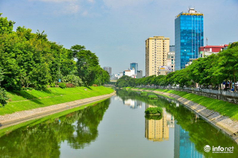 Bất Ngờ Hình ảnh Sông Tô Lịch Lột Xác Nên Thơ Sau đợt Mưa Dài Ngày