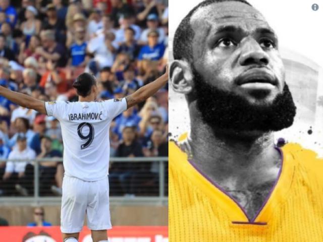 Choáng: ”Chúa” Ibrahimovic sẽ chơi bóng rổ với ”Vua” LeBron James