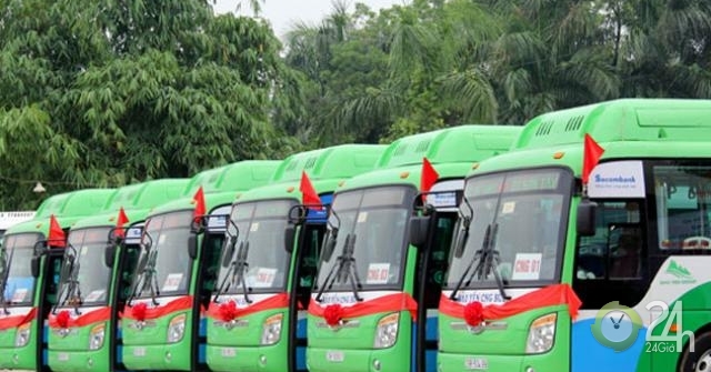 Hà Nội: Những tuyến buýt CNG, sử dụng nhiên liệu sạch đầu ...