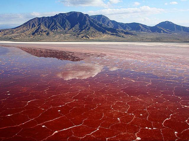 Hồ nước đỏ kỳ lạ đẹp mê hoặc nhưng cũng nguy hiểm vô cùng