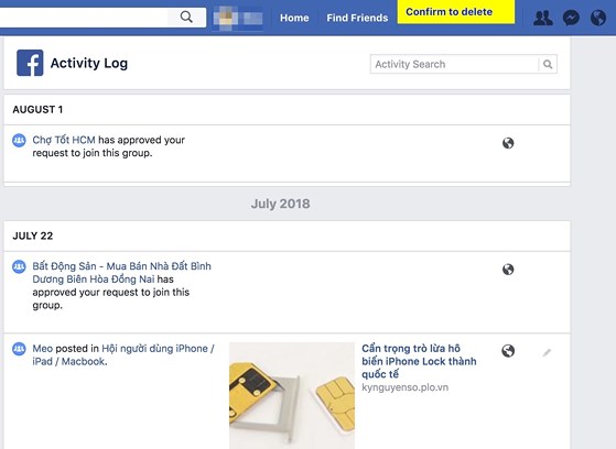 Cách xóa dữ liệu Facebook nhưng giữ lại tài khoản - 3