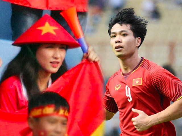 Quiet support U23 Vietnam, Hoa Minnie still attracts attention because it is too beautiful